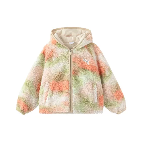 PUMA Детский топ красно-белого цвета предназначенный для детей в возрасте 3-7 лет