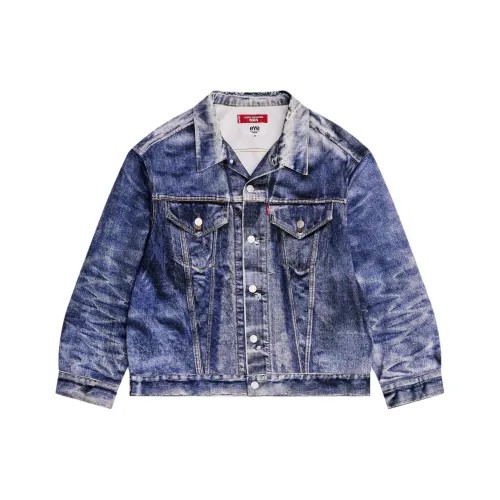 JUNYA WATANABE Индиго Мужские Джинсовые Куртки