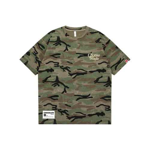 CHOCOOLATE Зеленый камуфляж Унисекс Футболка