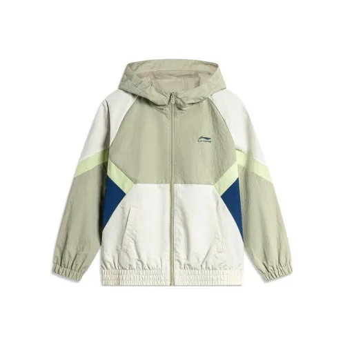 LINING YOUNG Куртка Sports Life Collection SS25 Вяз Ветка Зеленый Детский