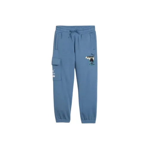 PUMA TROLLS SS24 Повседневные штаны Дошкольный Синий