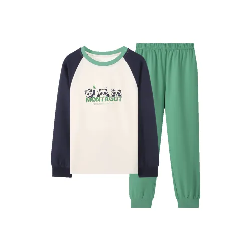 Montagut Домашняя одежда Бежево-абрикосовый Королевский сине-зеленый Подростки
