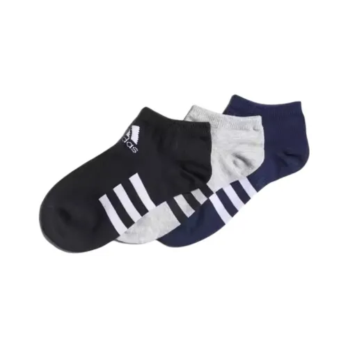 Adidas 3 шт Черный/серый/синий Kids Носки