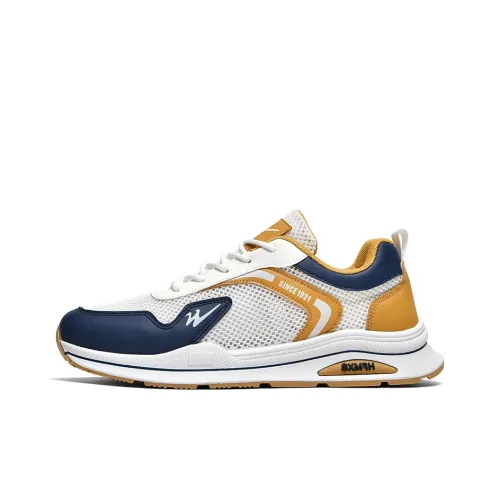 Binary Slip-resistant Breathable Lightweight Low-Top Casual Men's Beige Blue Бинарный противоскользящий дышащий легкий низкий топ повседневный мужской бежевый синий