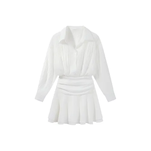 SCCREBEL OFFICIAL Длинное платье с длинными рукавами женское