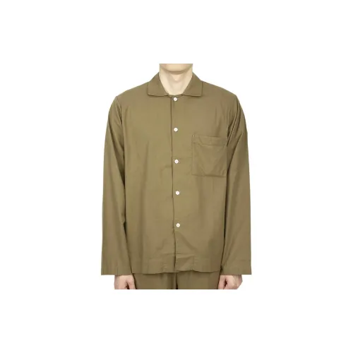 TEKLA Хаки Унисекс Пижамные верхние части