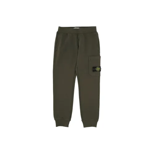 STONE ISLAND Брюки Детские Армейский Зеленый