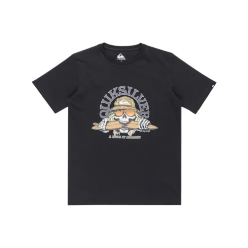 Quiksilver Черная рубашка школьного возраста T