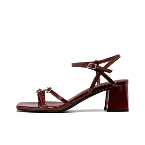 AOKANG One Ремешок Сандалии Женские Красные