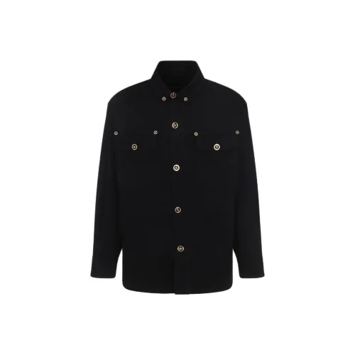 VERSACE Мужские черные куртки