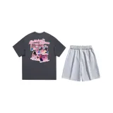 Комплект одежды (Серая рубашка с коротким рукавом + Серые шорты)