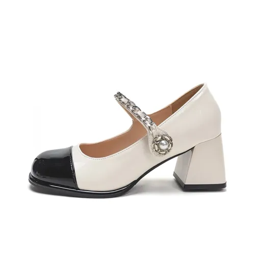 Dragon Dance Грубый каблук Высокие каблуки Женские