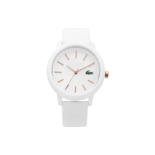 LACOSTE Кварцевый механизм силиконовый ремешок часы 36 мм женские белый циферблат