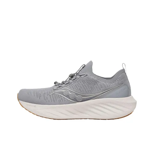 Saucony Triumph Victory Slip-resistant Abrasion-resistant Low-top Беговые кроссовки Мужские Серые