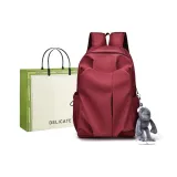 Red Shopping Bag with Charm Elegant  
Красная сумка для покупок с брелоком, элегантная