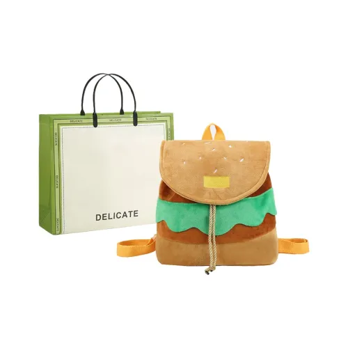 Buffini Велюр Kids Сумка Большая Детская Имбирно-Желтая