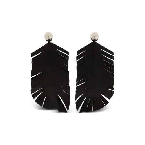 Серьги MARNI Cotton Женские Черные