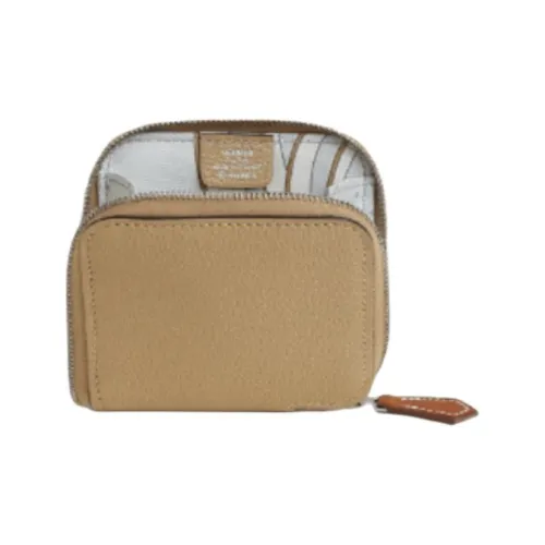 HERMES Silk'In Evercolor BARENIA Телячья кожа Монета Кошелек Стандартный Женские Пыль Цвет Платиновый серый Milton Желтый