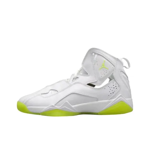 Джордан True Flight противоскользящий устойчивый к истиранию низкий топ детские баскетбольные кроссовки белый для подростков