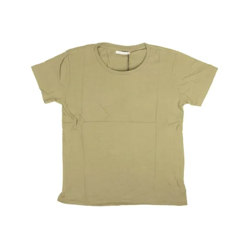 JOHN ELLIOTT Песочный Зеленый Джерси Расслабленный T Рубашка T Рубашка Унисекс