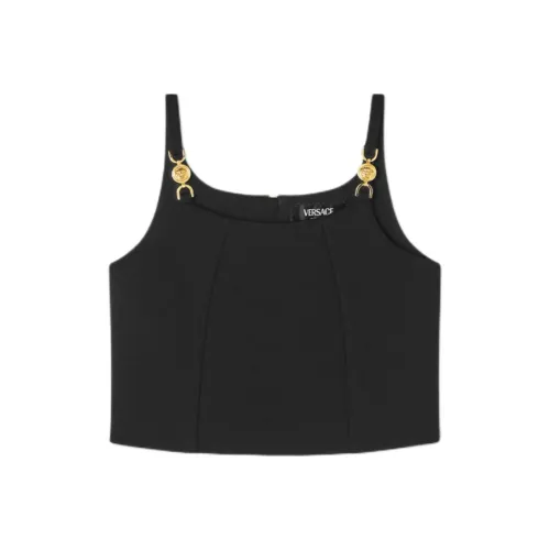VERSACE Medusa '95 Kids FW24 Майка Топ на бретелях Черный Детский