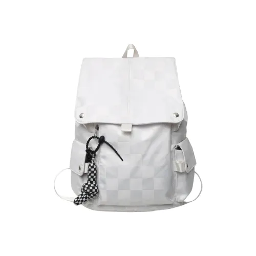 Buffini Nylon Backpack Standard Unisex White Black Buffini Нейлон Рюкзак Стандартный Унисекс Белый Черный
