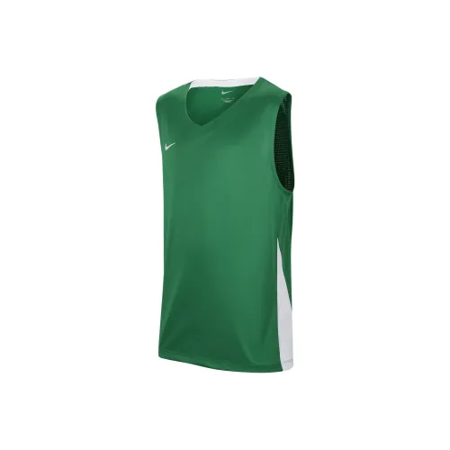nike Майка Топ на бретелях Сосновый зеленый Белый Подростки