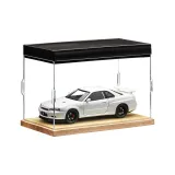 GTR R34[Белый]+Массивная Деревянная Лампа Коробка Пыльная Покрытие