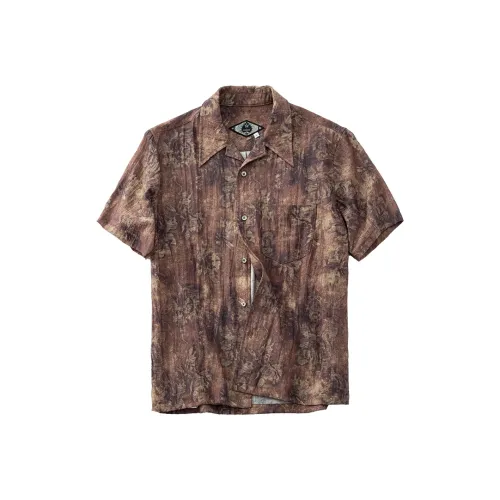 SOARIN YUPPIE Непоколебимый Желтый Цветочный Мужские Рубашки