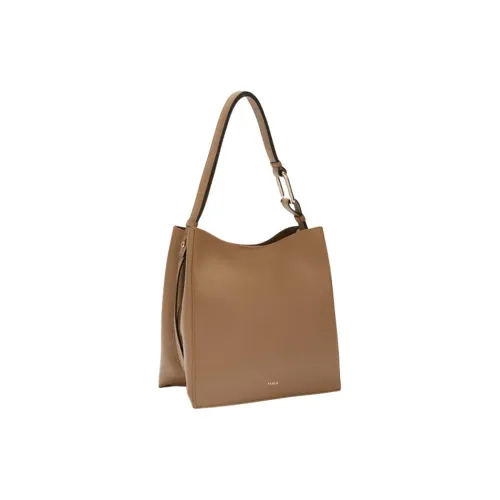 Furla NUVOLA GRAIN LEATHER Сумка Маленькая Женская Светло-Коричневая