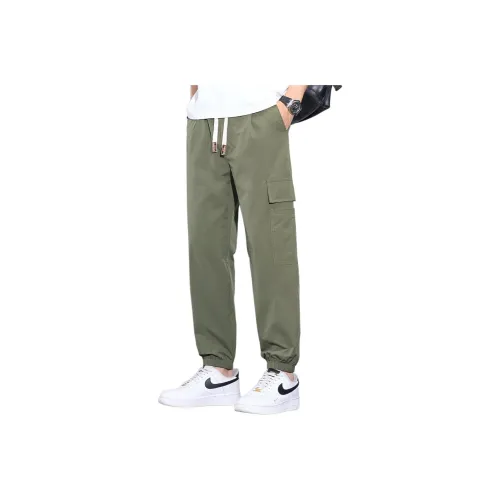 Tonlion Армейский зеленый Унисекс Повседневные брюки