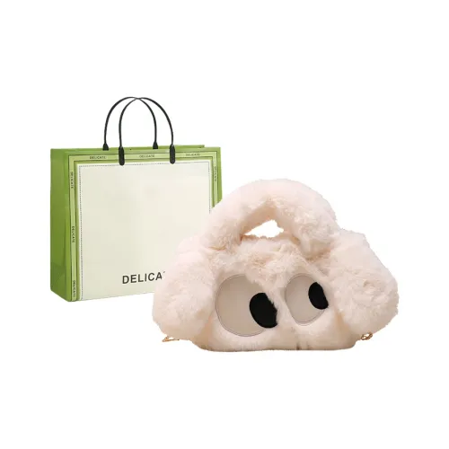 Buffini Плюшевая сумка сумка через плечо сумка через плечо обычная женская белый лотос розовый зеленый кофейный хаки