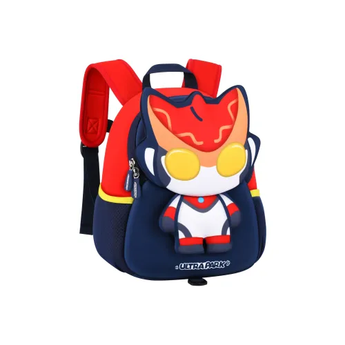 S.X Зебра Ультрамен Коллаборация Полиэстер Студенческий Рюкзак Для Детей Стандартный Детский Темно-синий