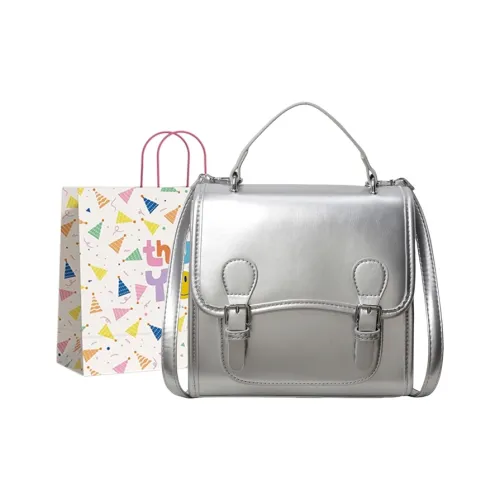 Three Ducklings ПУ (полиуретан) Kids Сумка Стандартная Детская Серебряный Экрю Красный Черный