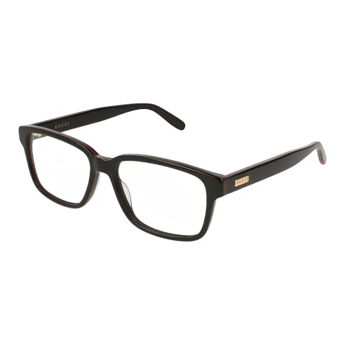 GUCCI Ацетат Прямоугольные Оправы для Очков Мужские Черные