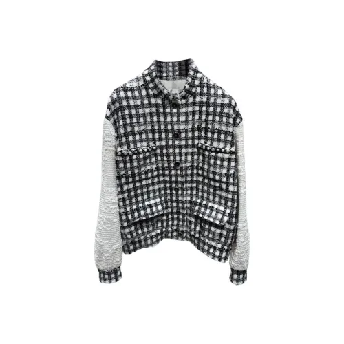 CHANEL 25P Spring Summer Preview Коллекция Куртки и Пальто Женские Черный Белый