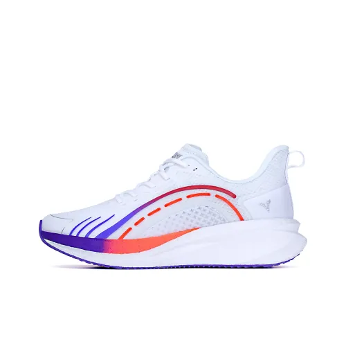 VOIT Беговые кроссовки Low Top Белый/Фиолетовый Унисекс