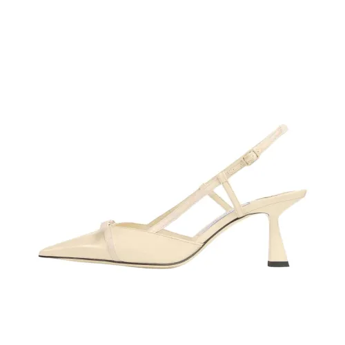 Jimmy Choo Camila Низкий каблук Высокие каблуки 6,5 см Женские Цвет молочной глазури