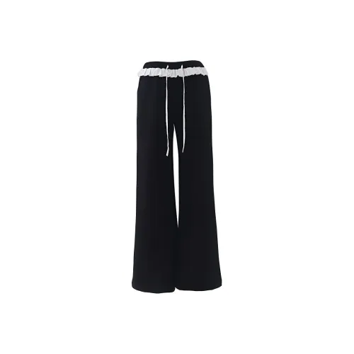 Wen Shan Повседневные брюки Женские Черные