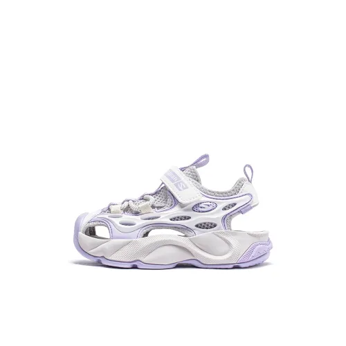 HOBIBEAR Противоскользящие Износостойкие Дышащие Детские Сандалии Белый Фиолетовый Детский