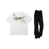 Комплект одежды (Белая рубашка с короткими рукавами + Черные джинсы)