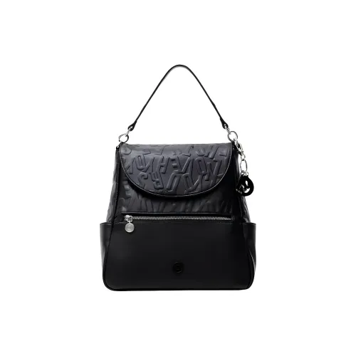 Desigual ПУ (полиуретан) Рюкзак Большой Женский Черный