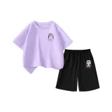 Фиолетовая шляпа для быстрого высыхания + шорты для быстрого высыхания