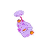 Capybara Spring Clip Hair Clip 1 Pack (Purple)  
Капибара Пружинная Заколка для Волос 1 Пачка (Фиолетовый)