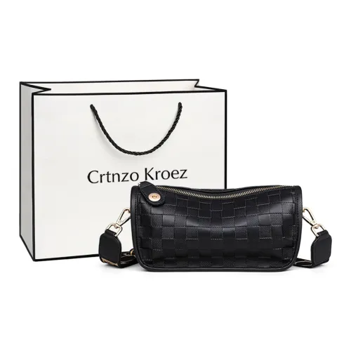 Crtnzo Kroez Сумка через плечо из коровьей кожи женская черная