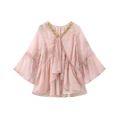 Fish Rabbits Элегантная Рубашка Женская