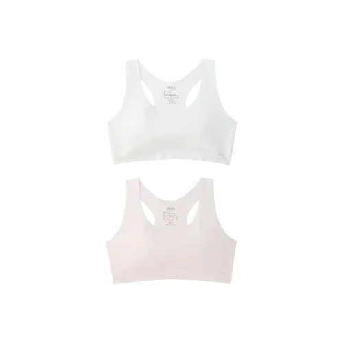 Annil SS25 Бюстгальтер Подростки 2 упаковки 2 упаковки Экрю+Розовый