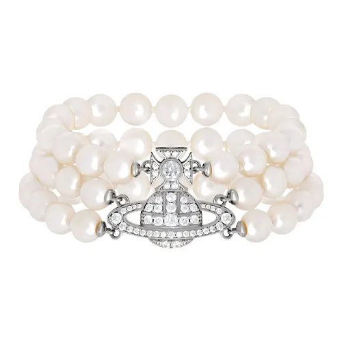Vivienne Westwood Жемчужные браслеты Женские Серебристые