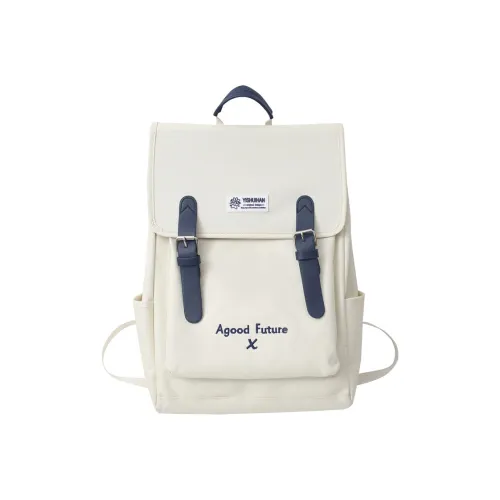 Buffini Oxford Рюкзак Стандартный Унисекс Экрю Черный Темно-синий