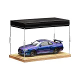 GTR R34 [Градиентный фиолетовый] + Массивная деревянная лампа Коробка Пылесопротивление